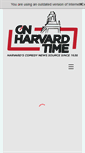 Mobile Screenshot of onharvardtime.com